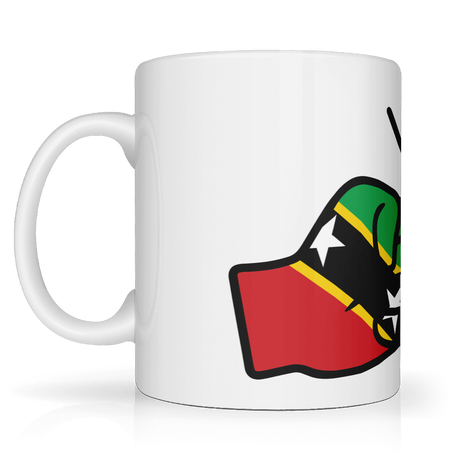 We Run Tings, St Kitts, Kittitians & Nevisians Caribbean Themed, Tea, Coffee Ceramic Mug, Cup, White, 11oz Classic Drinkware Washable Reusable Reuse Drink Tumbler Glossy Birthday Patriotic