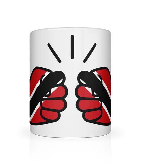 We Run Tings, Trinidad & Tobago, Caribbean Themed, Tea, Coffee Ceramic Mug, Cup, White, 11oz Drinkware Glossy Washable Reusable Reuse Tumbler Classic