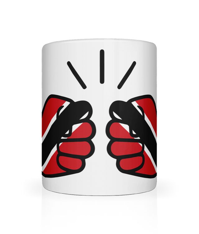 We Run Tings, Trinidad & Tobago, Caribbean Themed, Tea, Coffee Ceramic Mug, Cup, White, 11oz Drinkware Glossy Washable Reusable Reuse Tumbler Classic