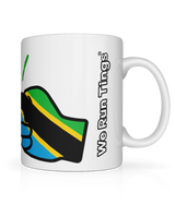 We Run Tings, Tanzania, Tea, Coffee Ceramic Mug, Cup, White, 11oz