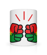 We Run Tings, Burkina Faso, Tea, Coffee Ceramic Mug, Cup, White, 11oz