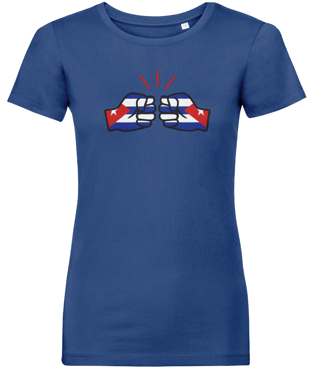 We Run Tings, Cuba, Women's, Organic Ring Spun Cotton, Contemporary Shaped Fit T-Shirt