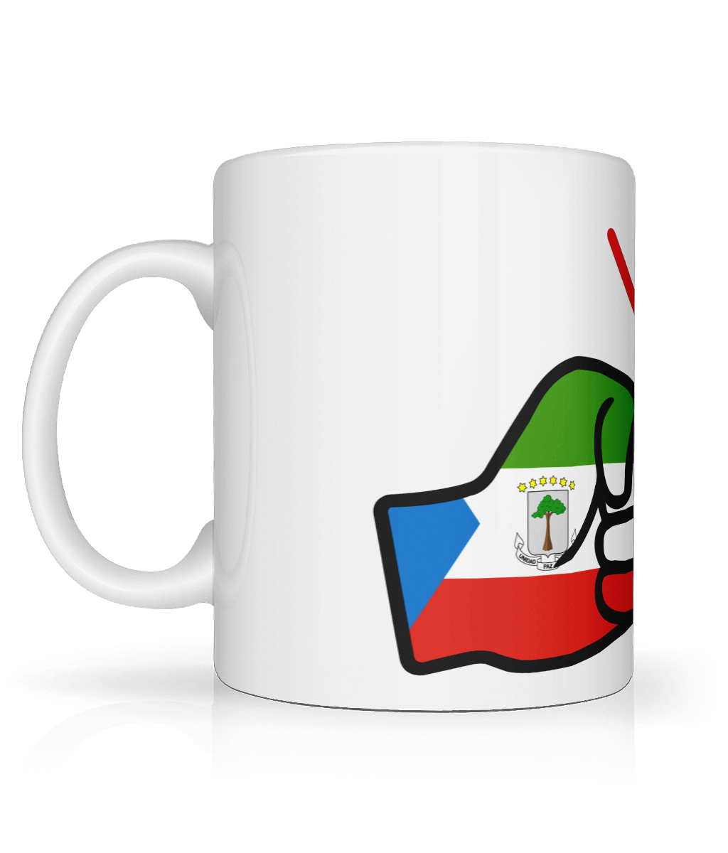 We Run Tings, Equatorial Guinea, Tea, Coffee Ceramic Mug, Cup, White, 11oz