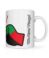 We Run Tings, Martinique, Tea, Coffee Ceramic Mug, Cup, White, 11oz