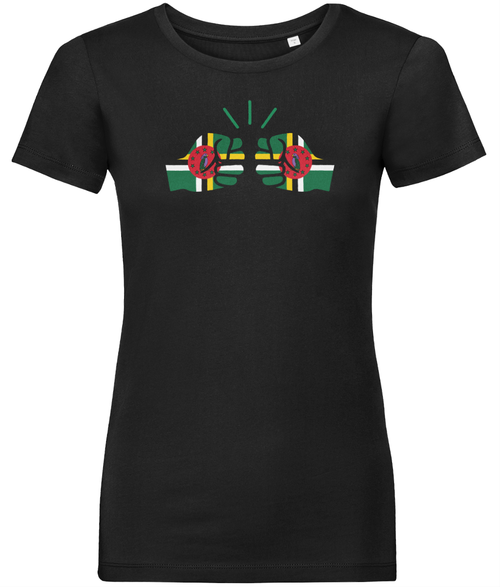 We Run Tings, Dominica, Women's, Organic Ring Spun Cotton, Contemporary Shaped Fit T-Shirt