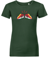 We Run Tings, Seychelles, Women's, Organic Ring Spun Cotton, Contemporary Shaped Fit T-Shirt