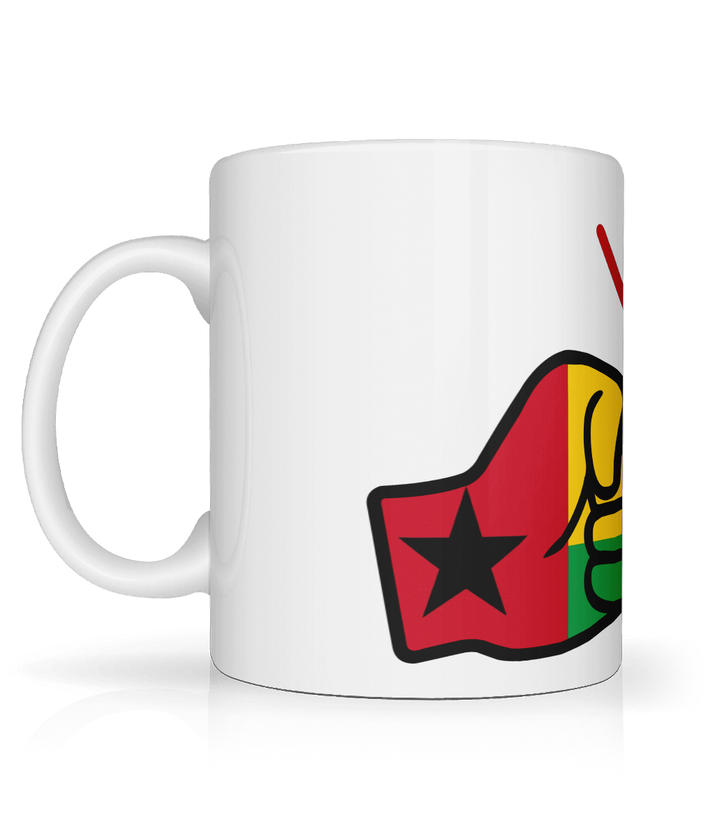 We Run Tings, Guinea-Bissau, Tea, Coffee Ceramic Mug, Cup, White, 11oz