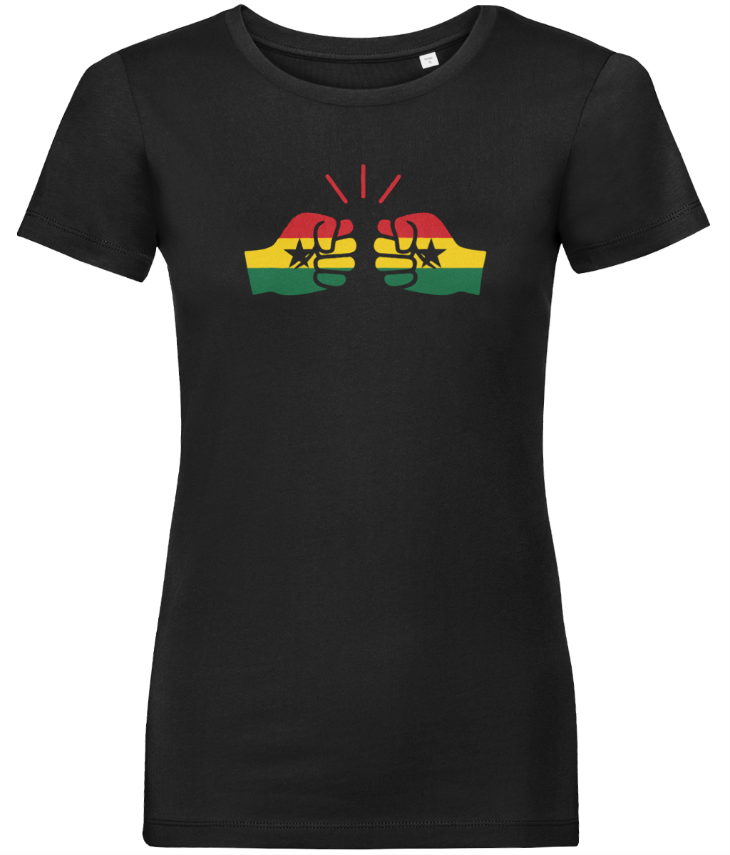 We Run Tings, Ghana, Women's, Organic Ring Spun Cotton, Contemporary Shaped Fit T-Shirt