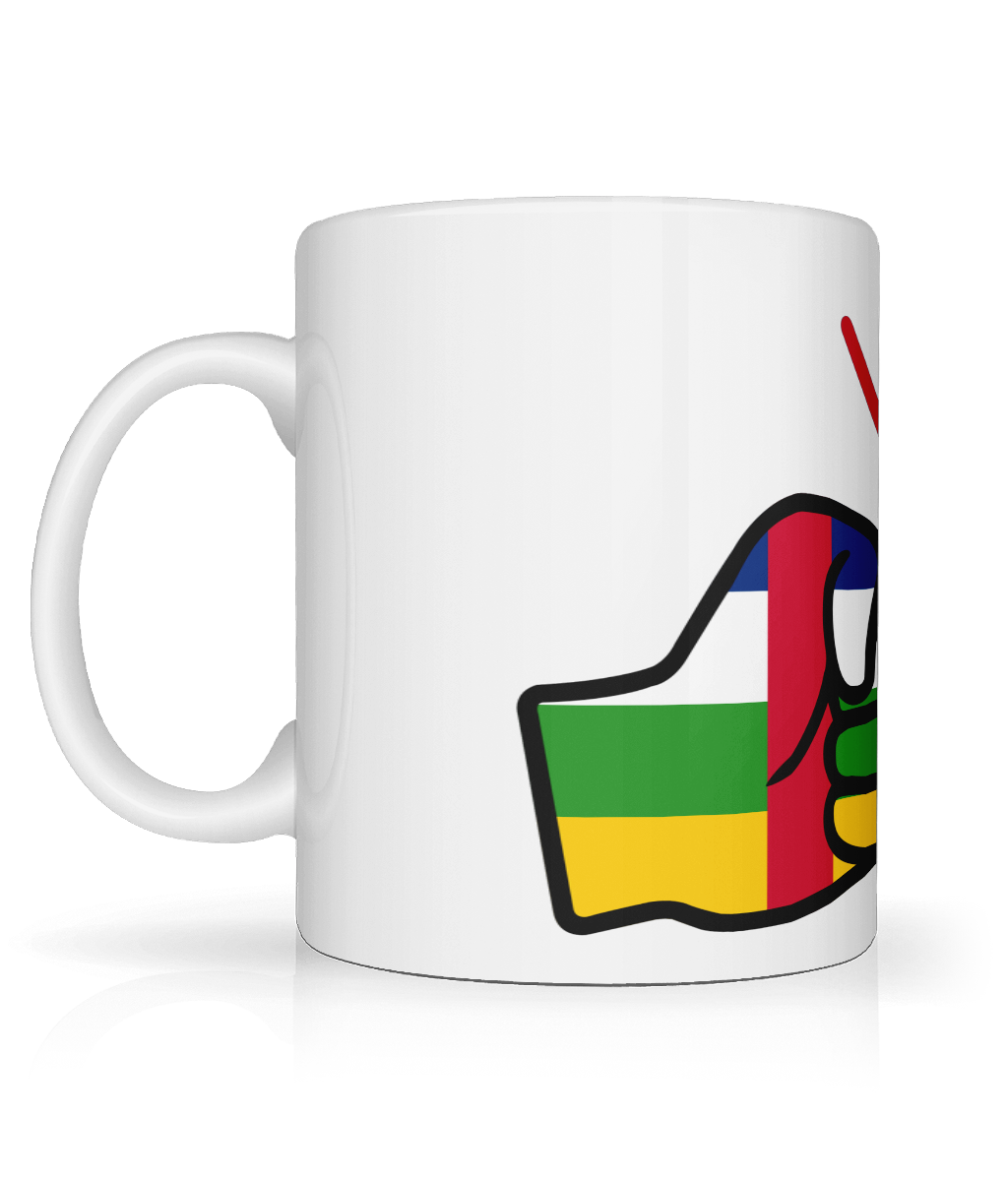 We Run Tings, Central African Republic (CAR), Tea, Coffee Ceramic Mug, Cup, White, 11oz