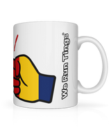 We Run Tings, Chad, Tea, Coffee Ceramic Mug, Cup, White, 11oz