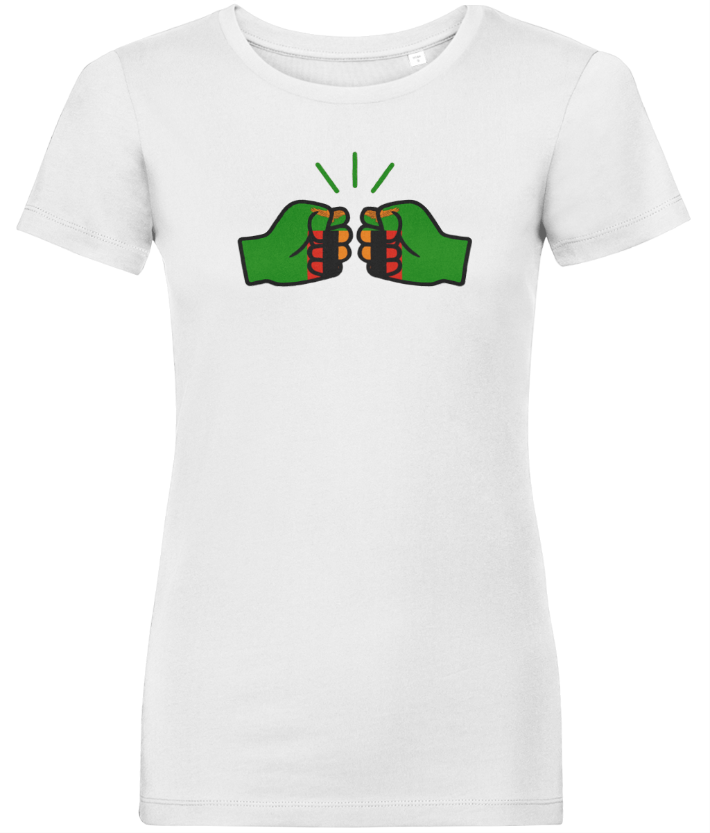 We Run Tings, Zambia, Women's, Organic Ring Spun Cotton, Contemporary Shaped Fit T-Shirt