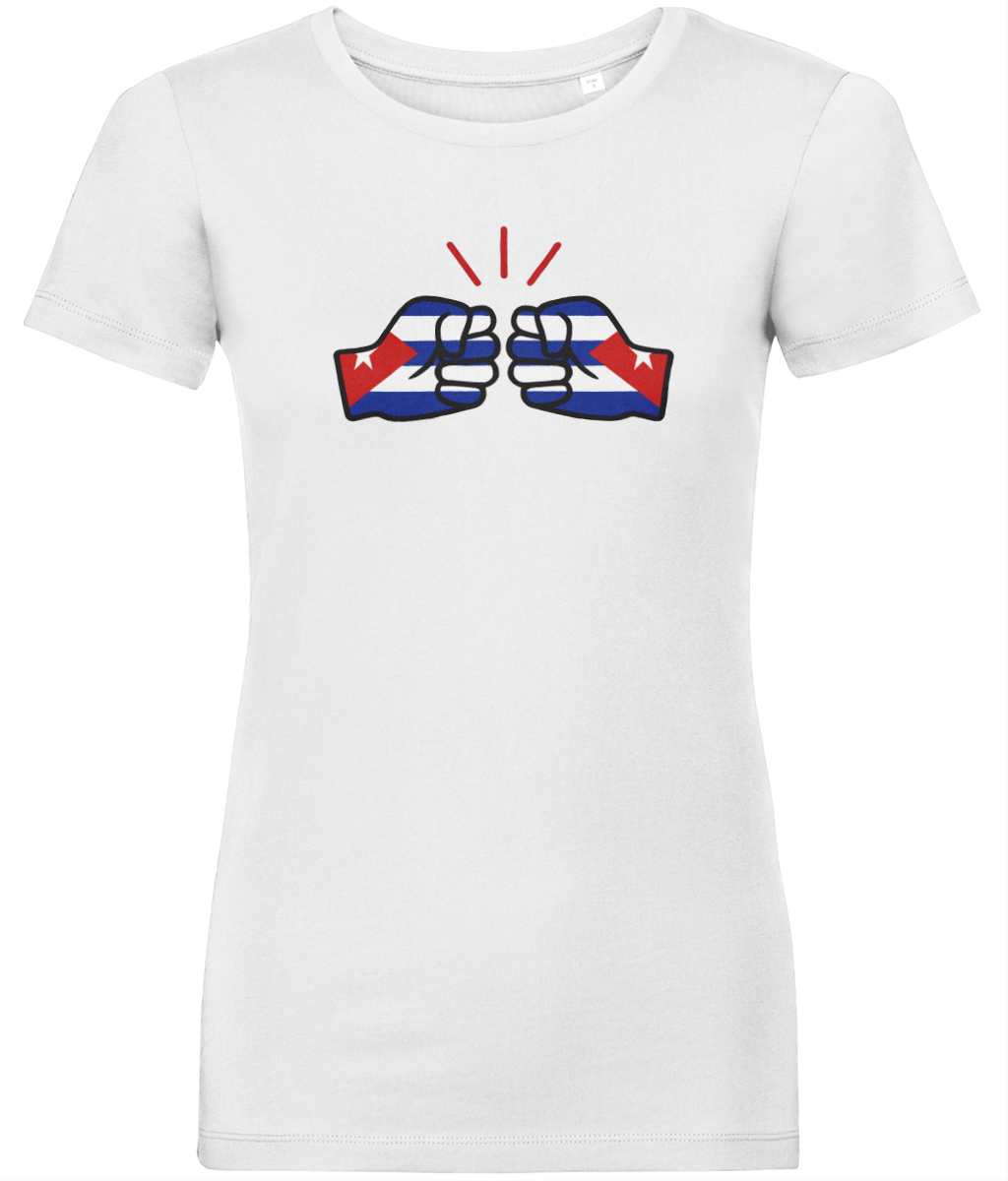 We Run Tings, Cuba, Women's, Organic Ring Spun Cotton, Contemporary Shaped Fit T-Shirt
