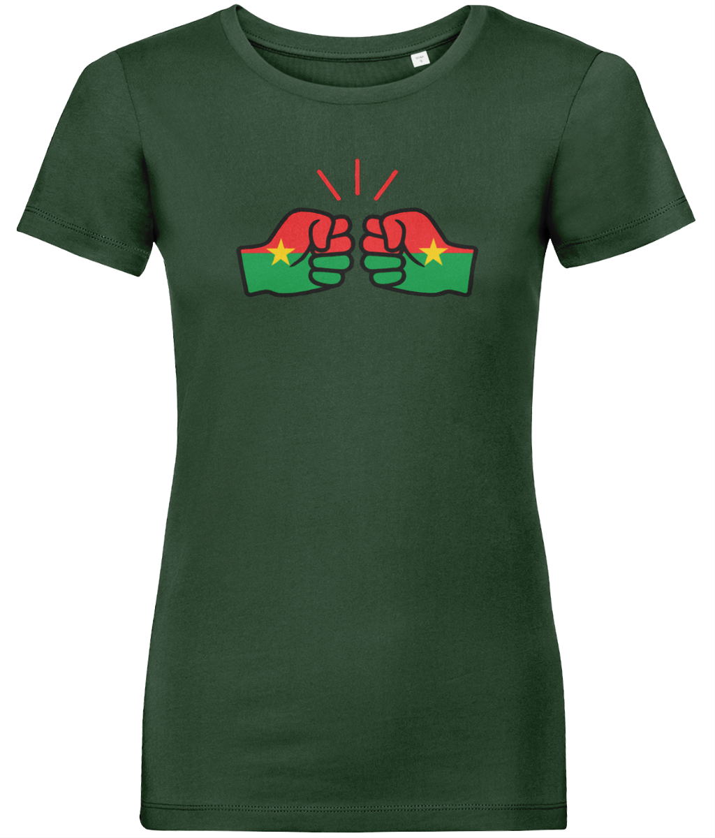We Run Tings, Burkina Faso, Women's, Organic Ring Spun Cotton, Contemporary Shaped Fit T-Shirt