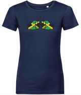 We Run Tings, Jamaica, Women's, Organic Ring Spun Cotton T-Shirt, Outline