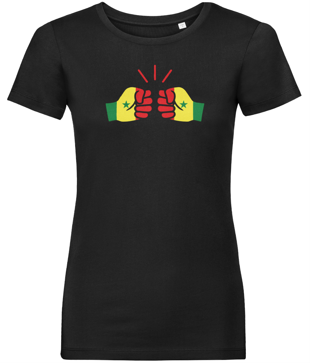 We Run Tings, Senegal, Women's, Organic Ring Spun Cotton, Contemporary Shaped Fit T-Shirt