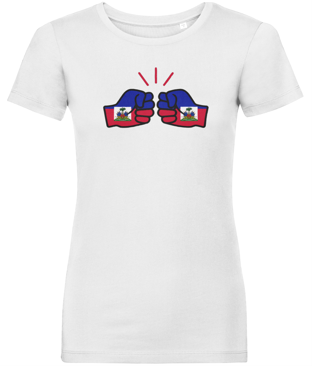 We Run Tings, Haiti, Women's, Organic Ring Spun Cotton, Contemporary Shaped Fit T-Shirt