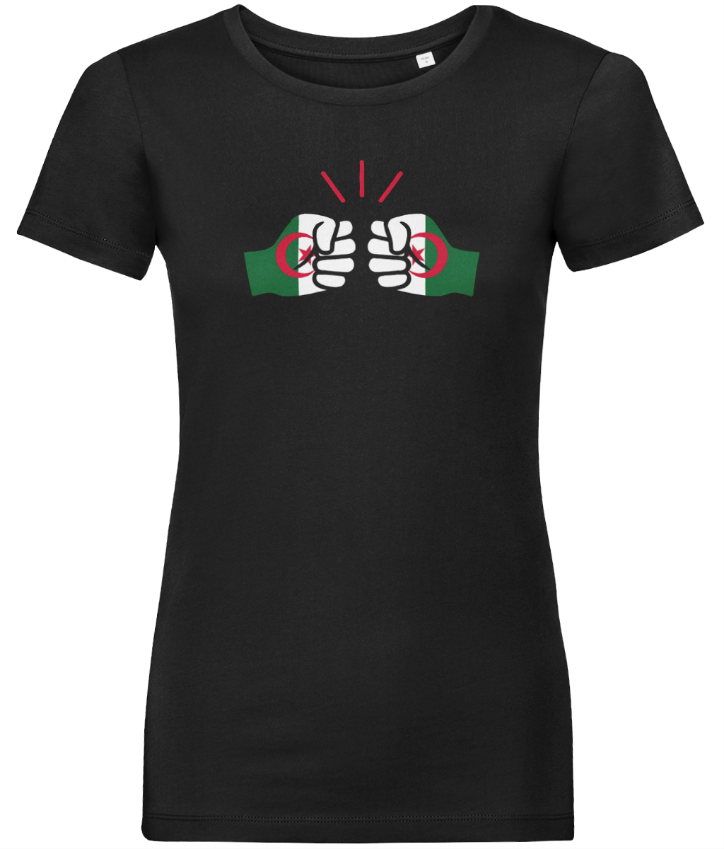 We Run Tings, Algeria, Women's, Organic Ring Spun Cotton, Contemporary Shaped Fit T-Shirt