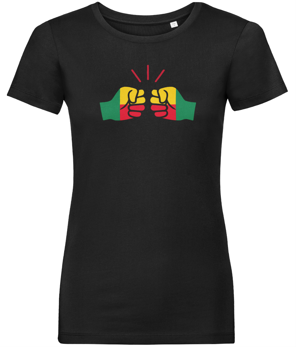 We Run Tings, Benin, Women's, Organic Ring Spun Cotton, Contemporary Shaped Fit T-Shirt