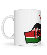 We Run Tings, Kenya, Tea, Coffee Ceramic Mug, Cup, White, 11oz