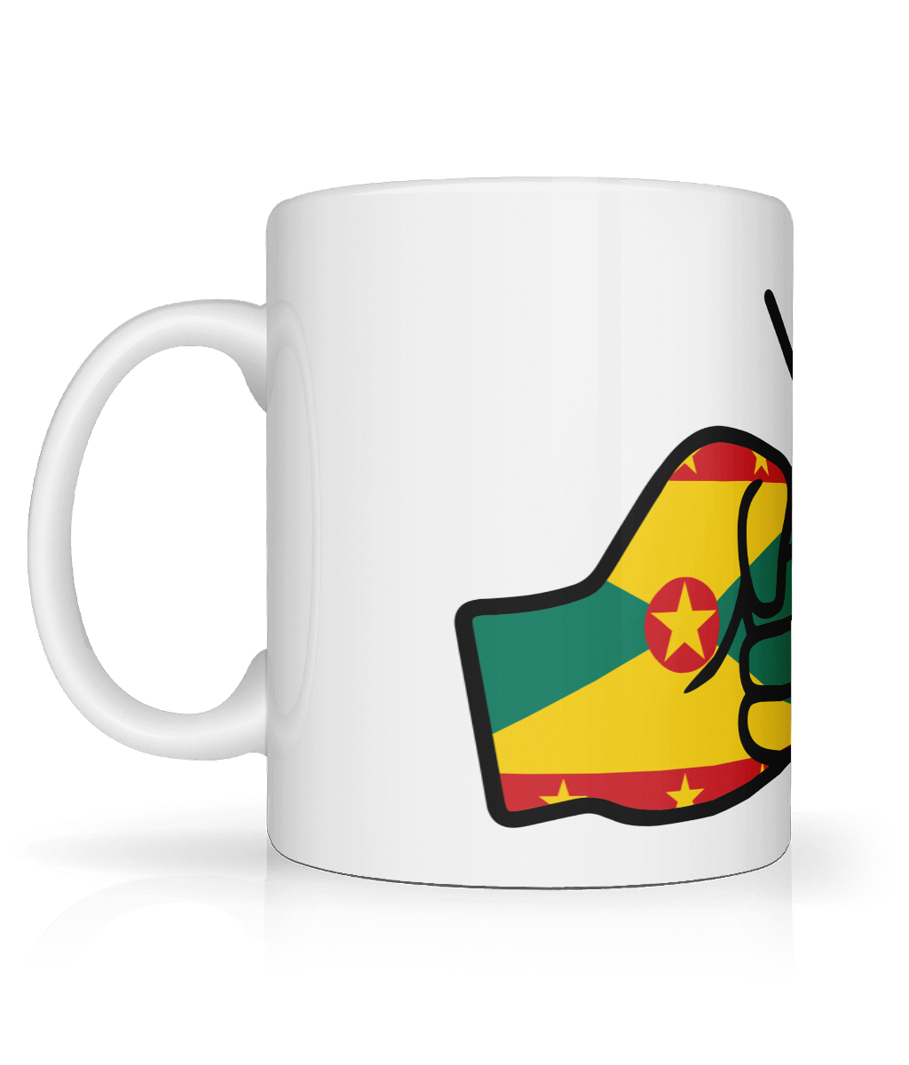 We Run Tings, Grenada, Tea, Coffee Ceramic Mug, Cup, White, 11oz