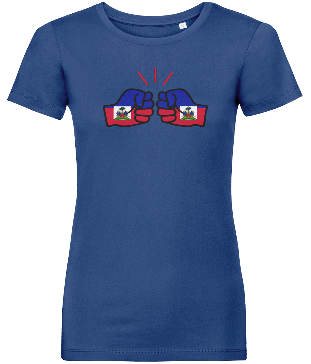 We Run Tings, Haiti, Women's, Organic Ring Spun Cotton, Contemporary Shaped Fit T-Shirt