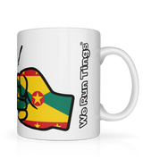 We Run Tings, Grenada, Tea, Coffee Ceramic Mug, Cup, White, 11oz