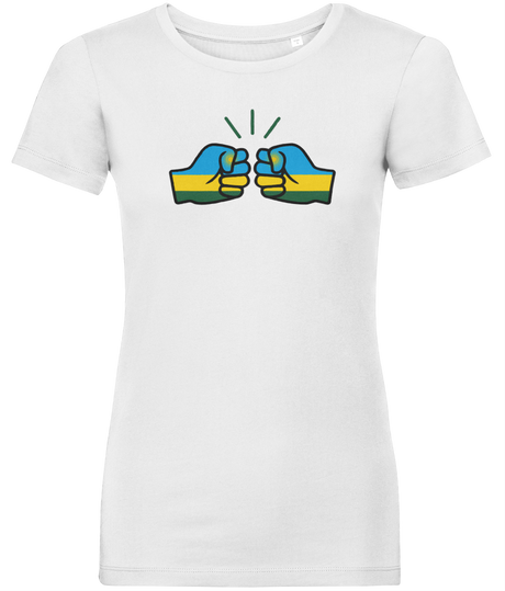 We Run Tings, Rwanda, Women's, Organic Ring Spun Cotton, Contemporary Shaped Fit T-Shirt