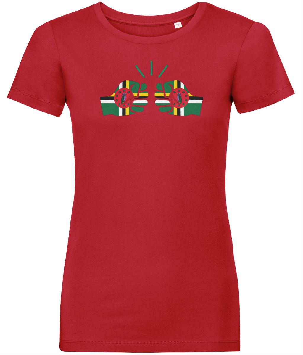 We Run Tings, Dominica, Women's, Organic Ring Spun Cotton, Contemporary Shaped Fit T-Shirt
