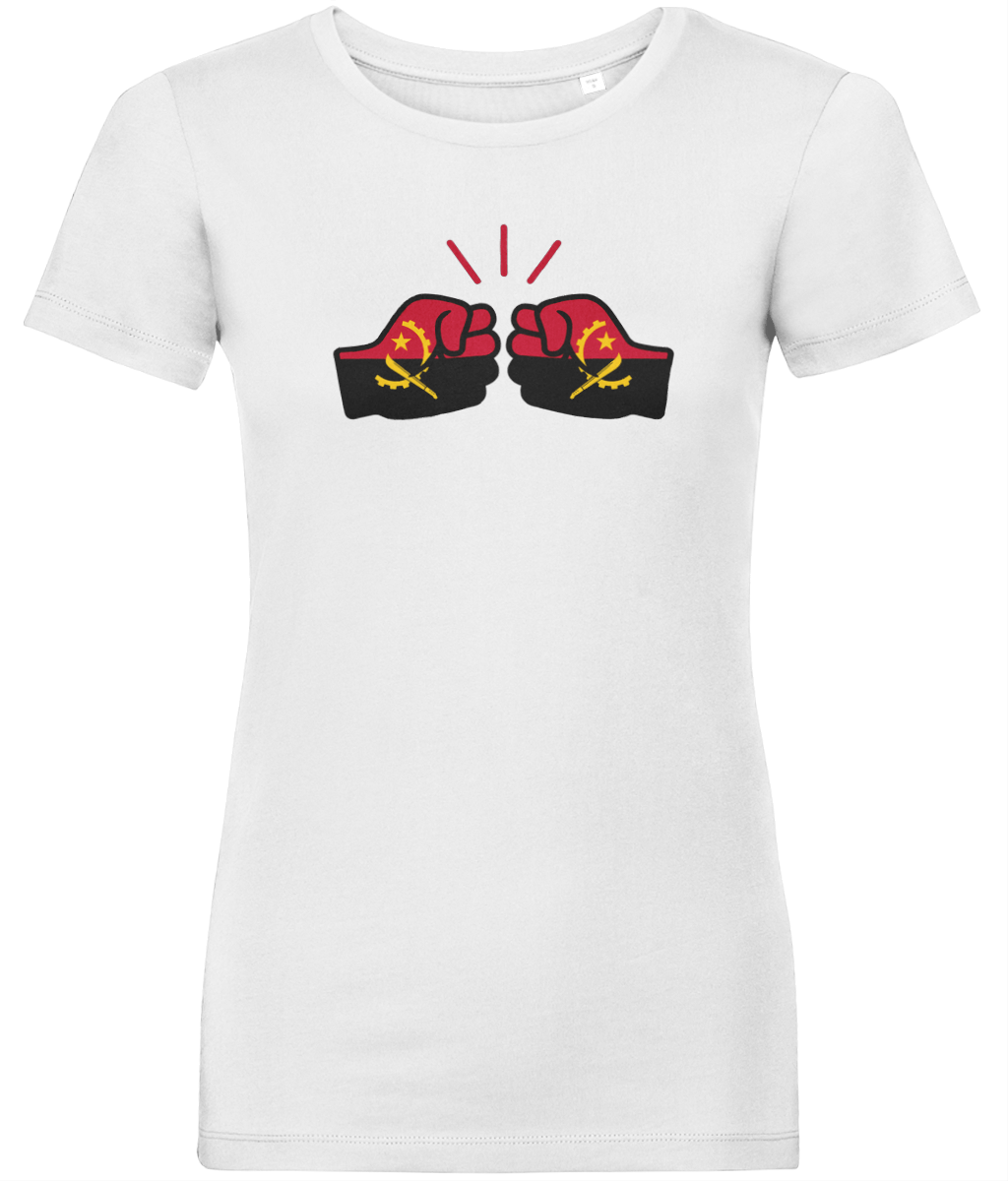We Run Tings, Angola, Women's, Organic Ring Spun Cotton, Contemporary Shaped Fit T-Shirt
