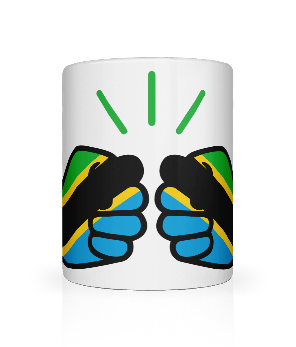 We Run Tings, Tanzania, Tea, Coffee Ceramic Mug, Cup, White, 11oz
