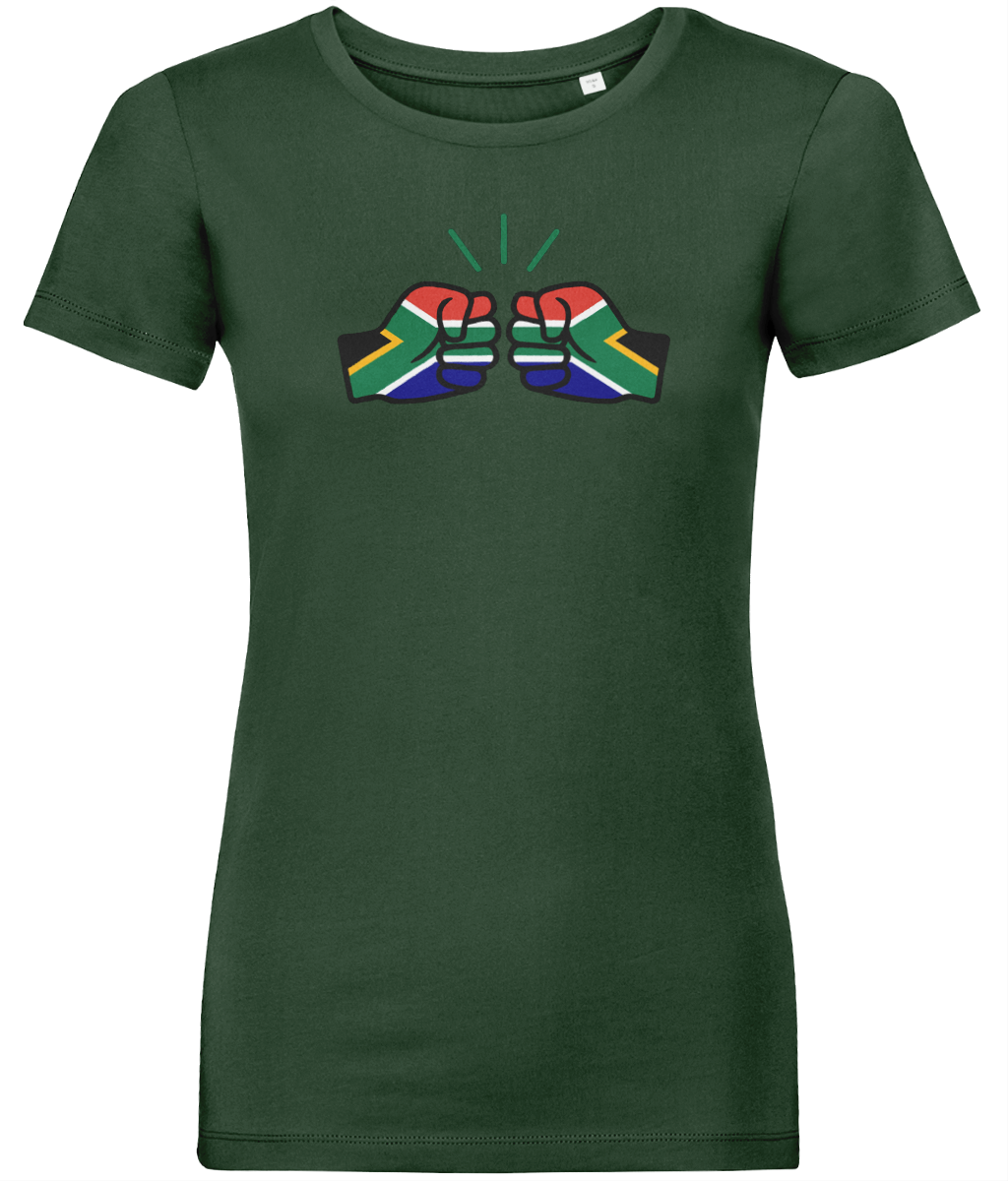 We Run Tings, South Africa, Women's, Organic Ring Spun Cotton, Contemporary Shaped Fit T-Shirt
