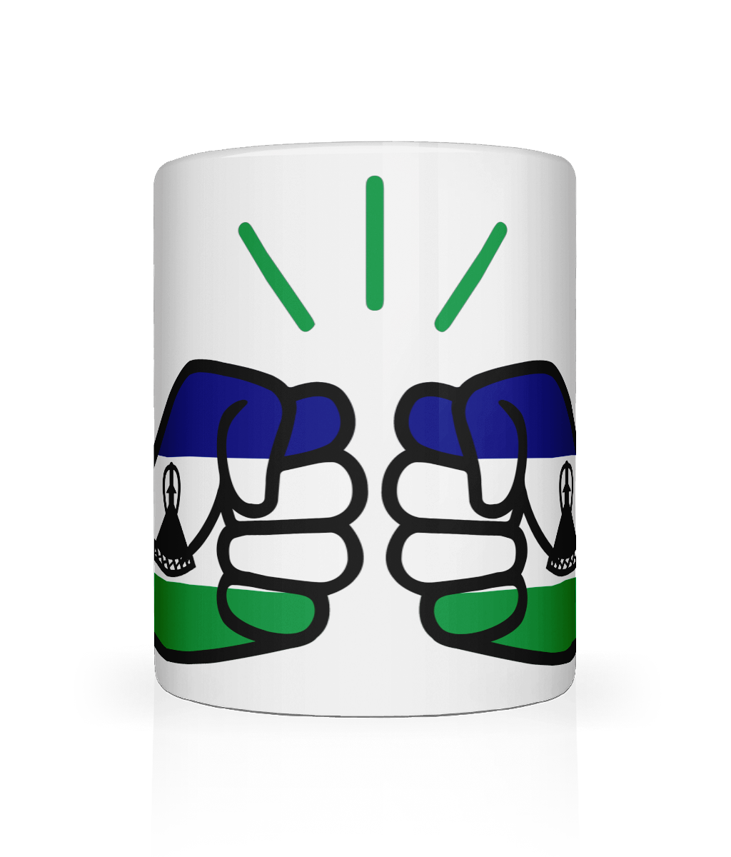 We Run Tings, Lesotho, Tea, Coffee Ceramic Mug, Cup, White, 11oz