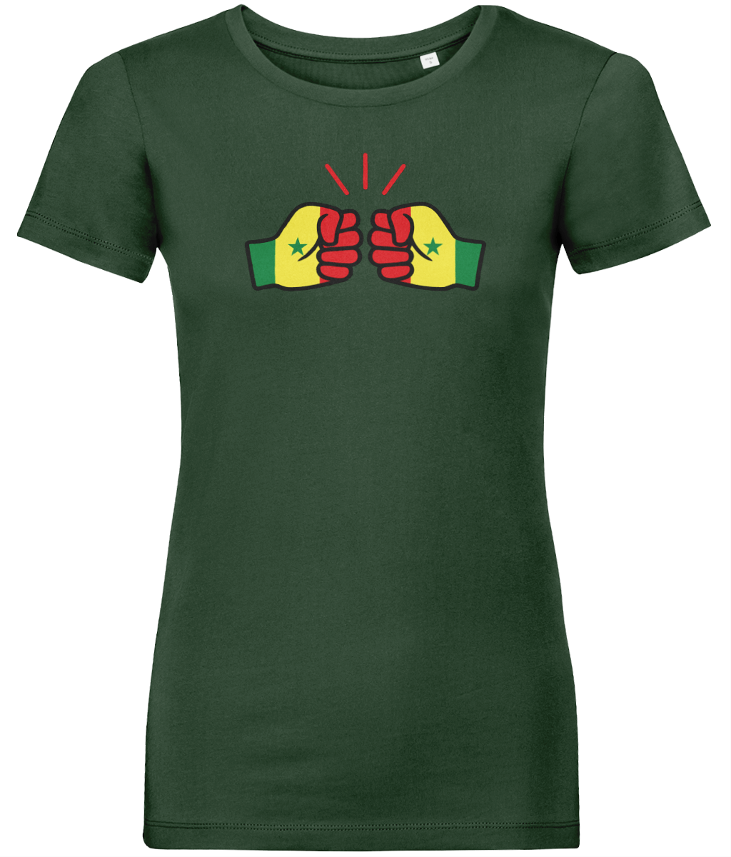 We Run Tings, Senegal, Women's, Organic Ring Spun Cotton, Contemporary Shaped Fit T-Shirt