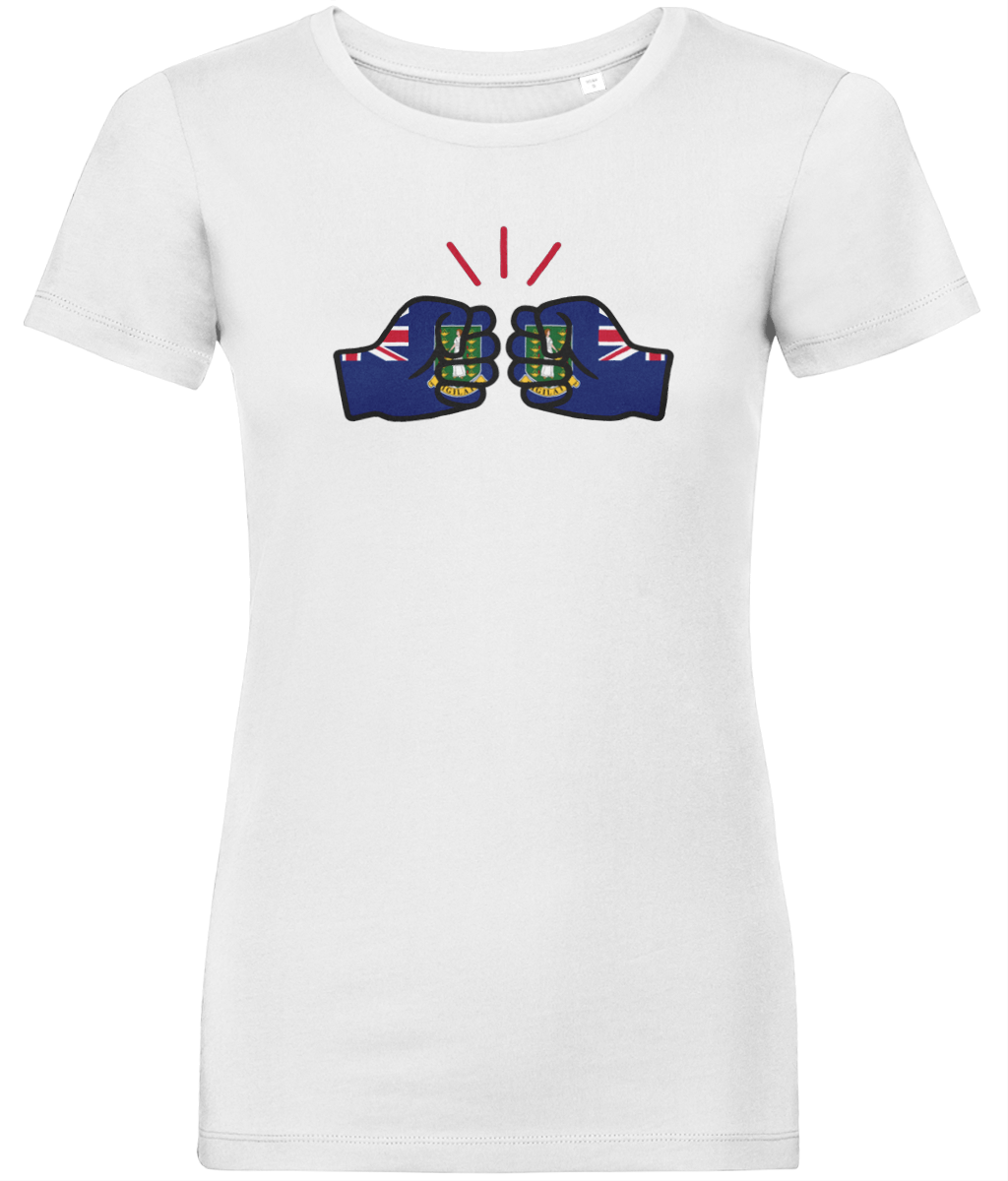We Run Tings, British Virgin Islands, Women's, Organic Ring Spun Cotton, Contemporary Shaped Fit T-Shirt