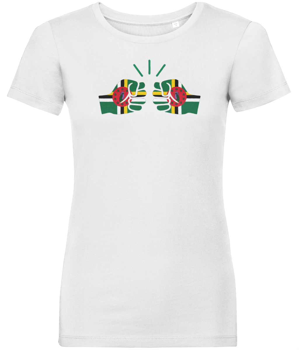 We Run Tings, Dominica, Women's, Organic Ring Spun Cotton, Contemporary Shaped Fit T-Shirt