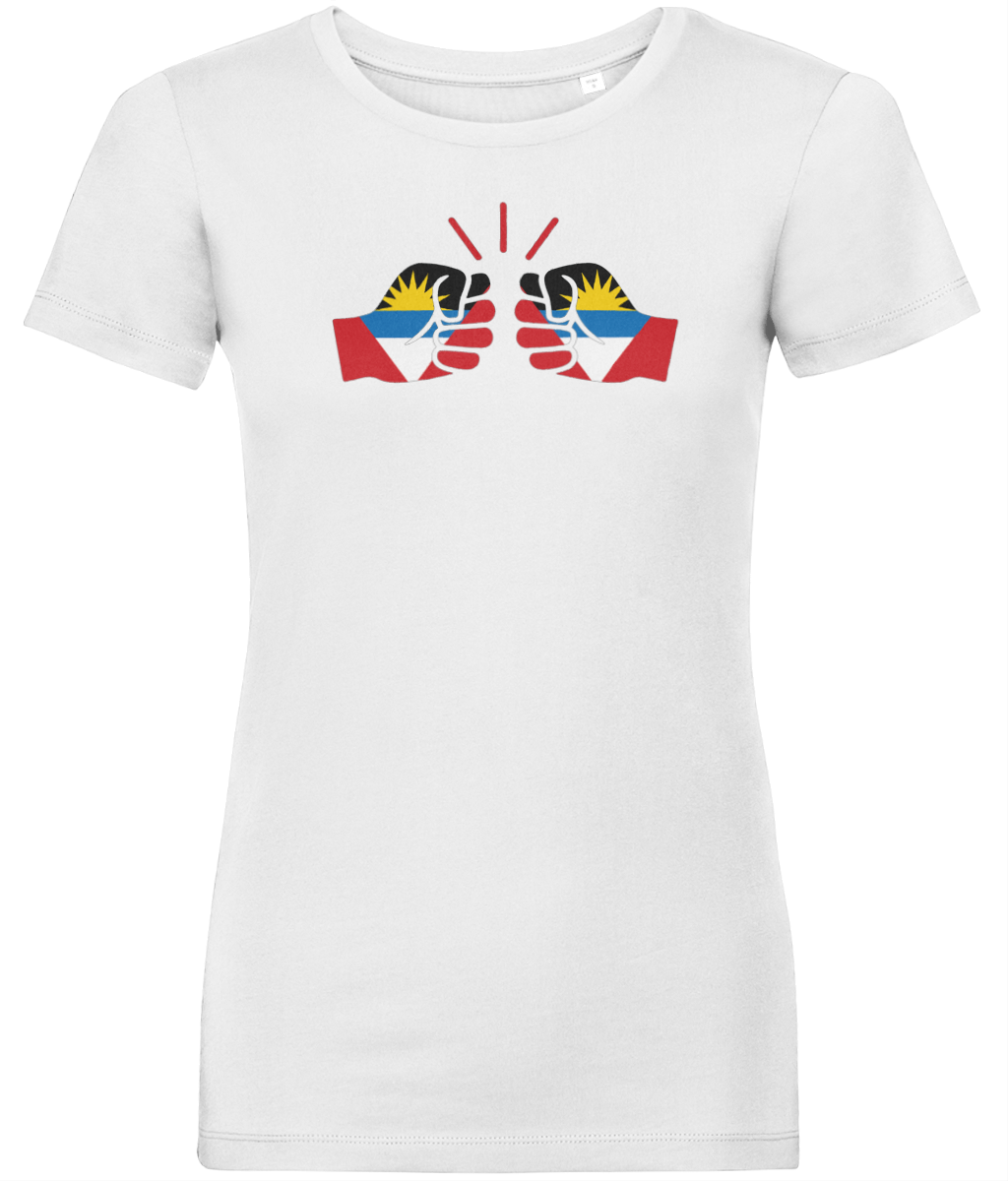 We Run Tings, Antigua, Women's, Organic Ring Spun Cotton, Contemporary Shaped Fit T-Shirt