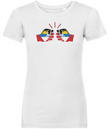 We Run Tings, Antigua, Women's, Organic Ring Spun Cotton, Contemporary Shaped Fit T-Shirt
