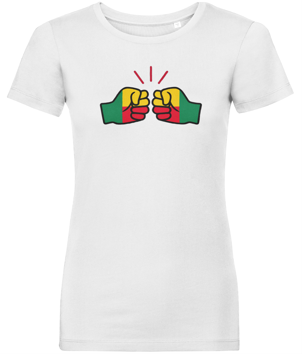 We Run Tings, Benin, Women's, Organic Ring Spun Cotton, Contemporary Shaped Fit T-Shirt