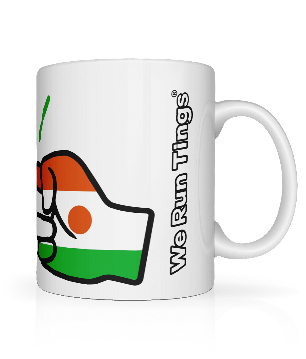 We Run Tings, Niger, Tea, Coffee Ceramic Mug, Cup, White, 11oz