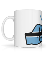 We Run Tings, Botswana, Tea, Coffee Ceramic Mug, Cup, White, 11oz
