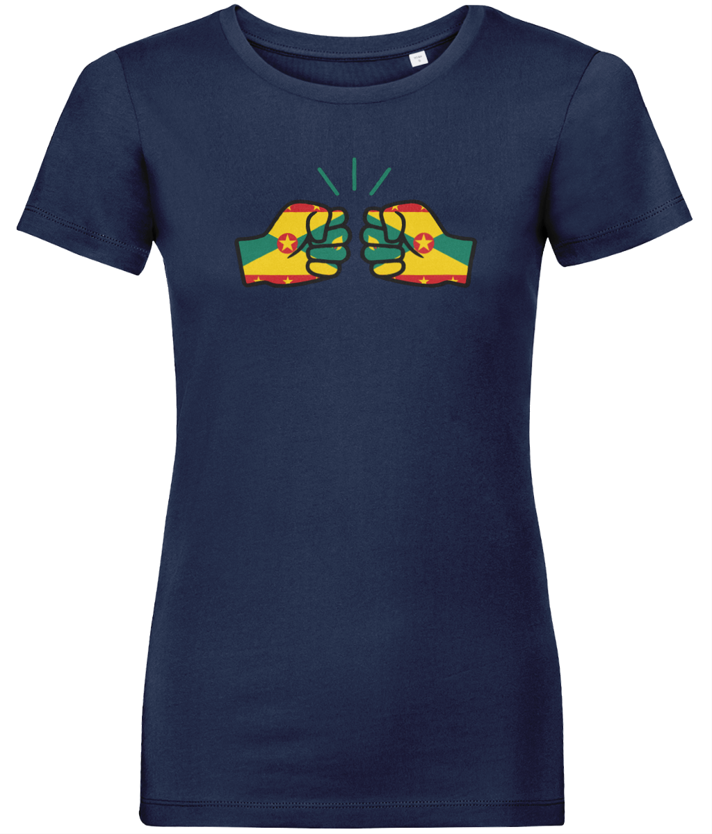We Run Tings, Grenada, Women's, Organic Ring Spun Cotton, Contemporary Shaped Fit T-Shirt