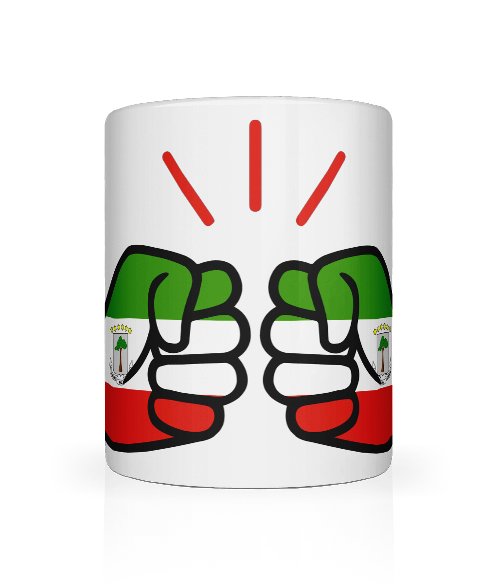We Run Tings, Equatorial Guinea, Tea, Coffee Ceramic Mug, Cup, White, 11oz