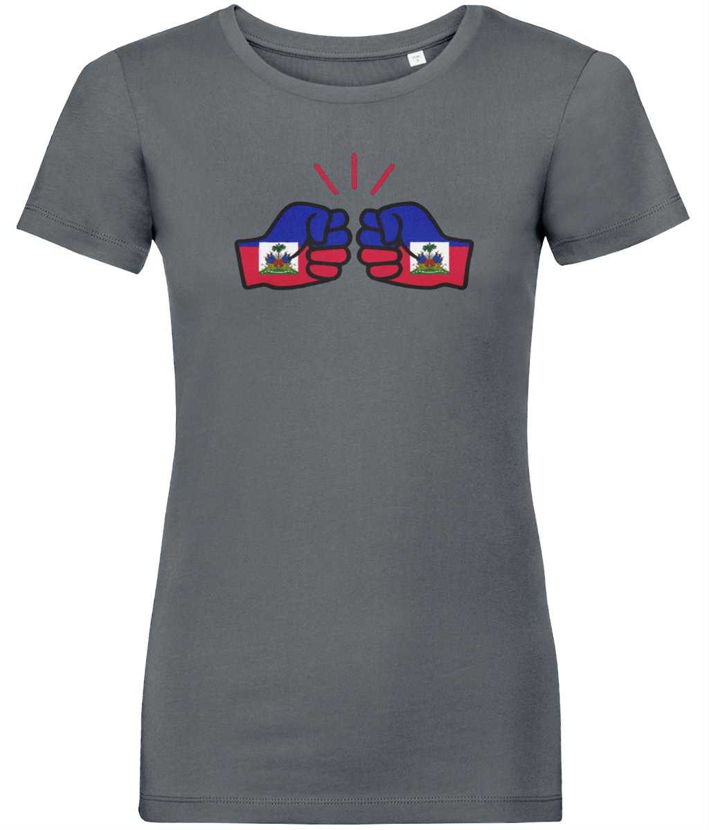 We Run Tings, Haiti, Women's, Organic Ring Spun Cotton, Contemporary Shaped Fit T-Shirt