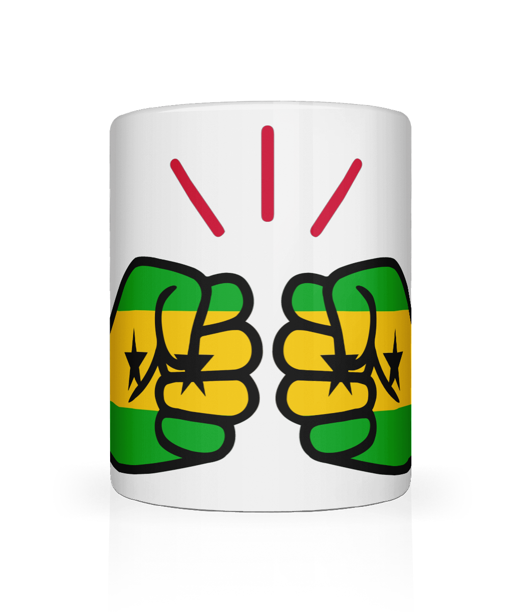 We Run Tings, São Tomé and Príncipe, Tea, Coffee Ceramic Mug, Cup, White, 11oz