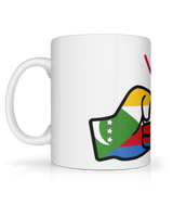 We Run Tings, Comoros, Tea, Coffee Ceramic Mug, Cup, White, 11oz