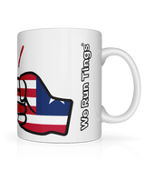 We Run Tings, Liberia, Tea, Coffee Ceramic Mug, Cup, White, 11oz