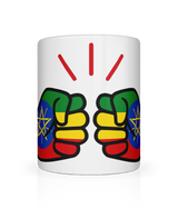 We Run Tings, Ethiopia, Tea, Coffee Ceramic Mug, Cup, White, 11oz