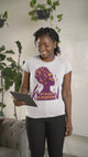 My Black Is Beautiful Women's, Glow, Contemporary Shaped Fit Organic Cotton T-Shirt