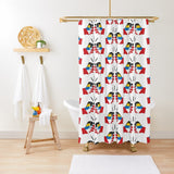 We Run Tings, Antigua and Barbuda, Shower Curtain, 71" x 74" (180 x 188 cm)