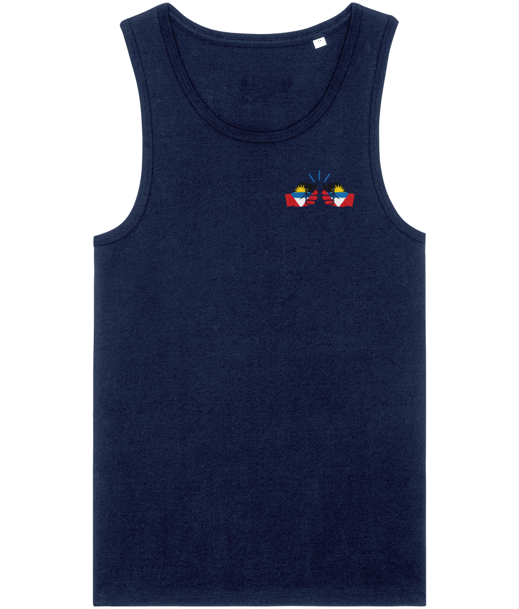 We Run Tings, Antigua & Barbuda, Men's, Tank/Vest Top, Small Left Chest Logo